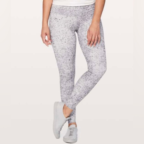 lululemon athletica Pants - Lululemon Wunder Under Low Rise Leggings - Heathered Black 28”